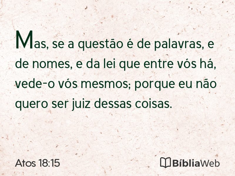 Atos 18:15 em imagem para compartilhar