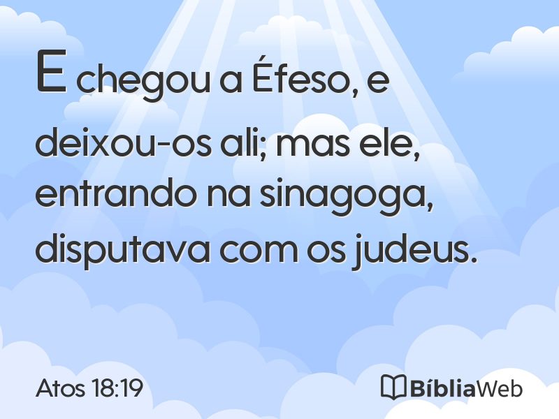 Atos 18:19 em imagem para compartilhar
