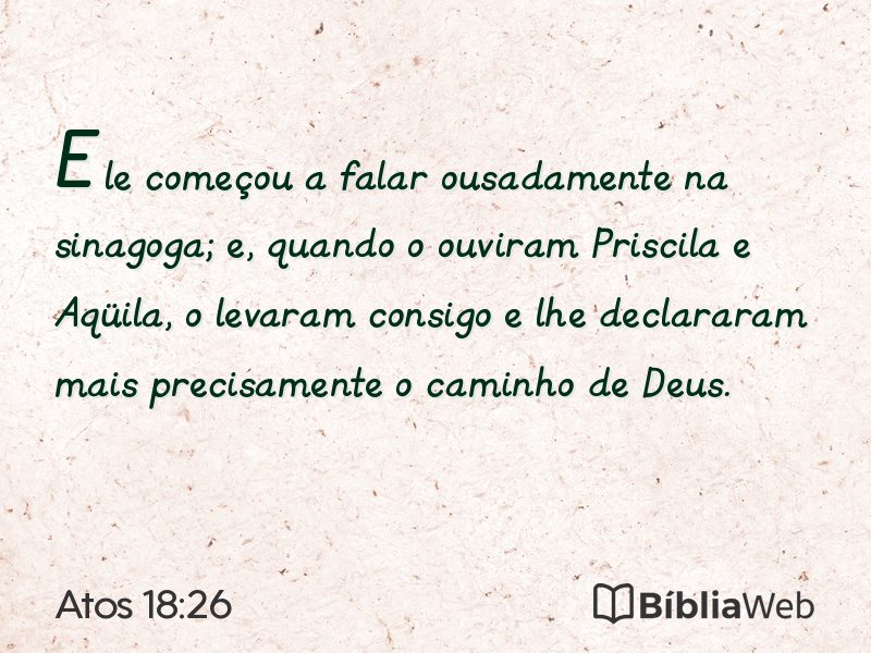 Atos 18:26 em imagem para compartilhar