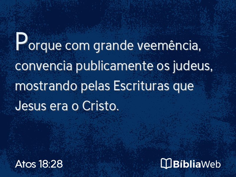 Atos 18:28 em imagem para compartilhar