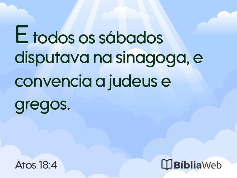 Atos 18:4 em imagem para compartilhar