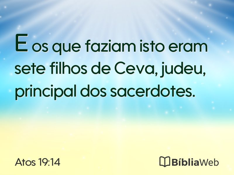 Atos 19:14 em imagem para compartilhar