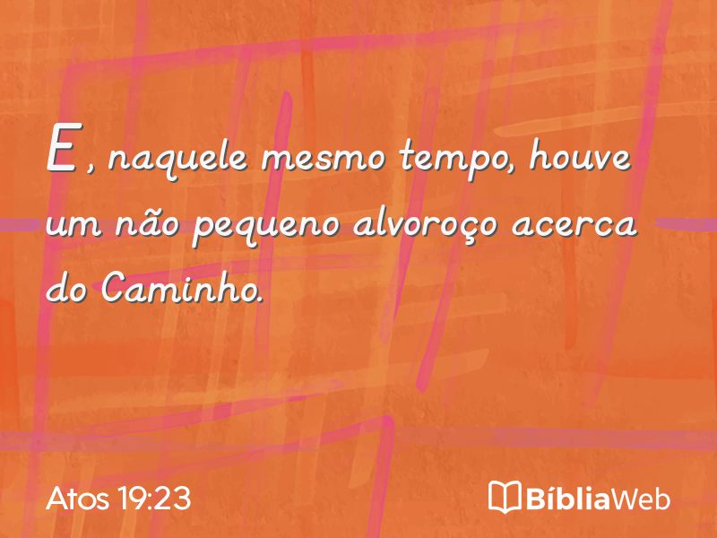 Atos 19:23 em imagem para compartilhar