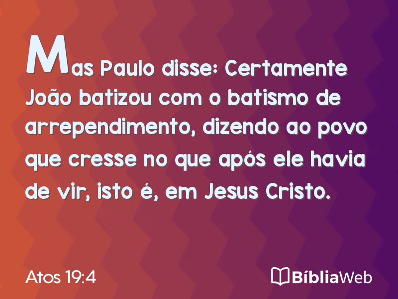 Atos 19:4 em imagem para compartilhar