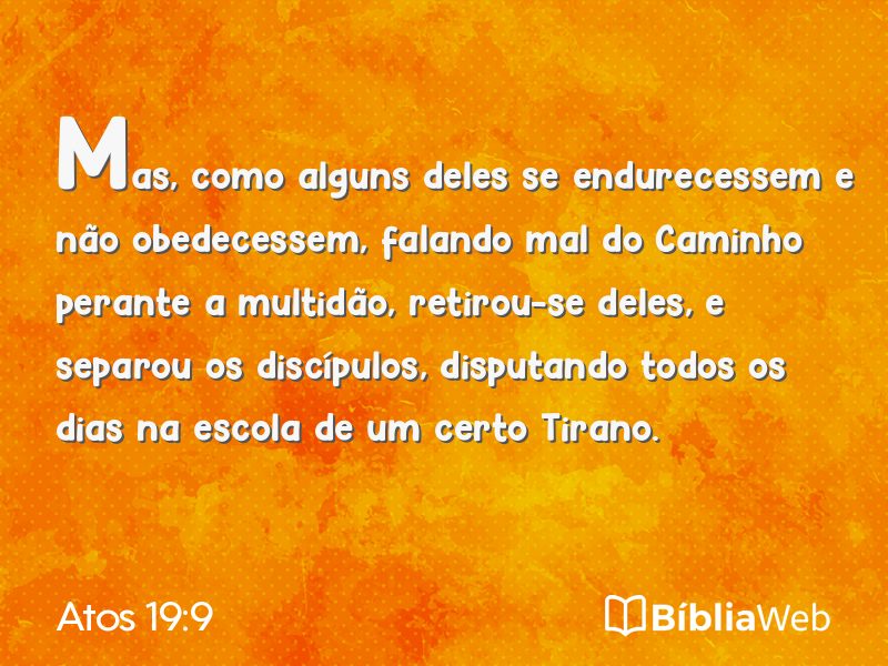 Atos 19:9 em imagem para compartilhar