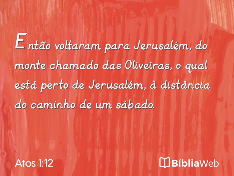 Atos 1:12 em imagem para compartilhar