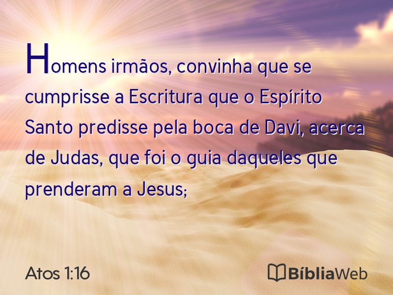 Atos 1:16 em imagem para compartilhar