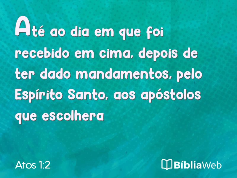 Atos 1:2 em imagem para compartilhar