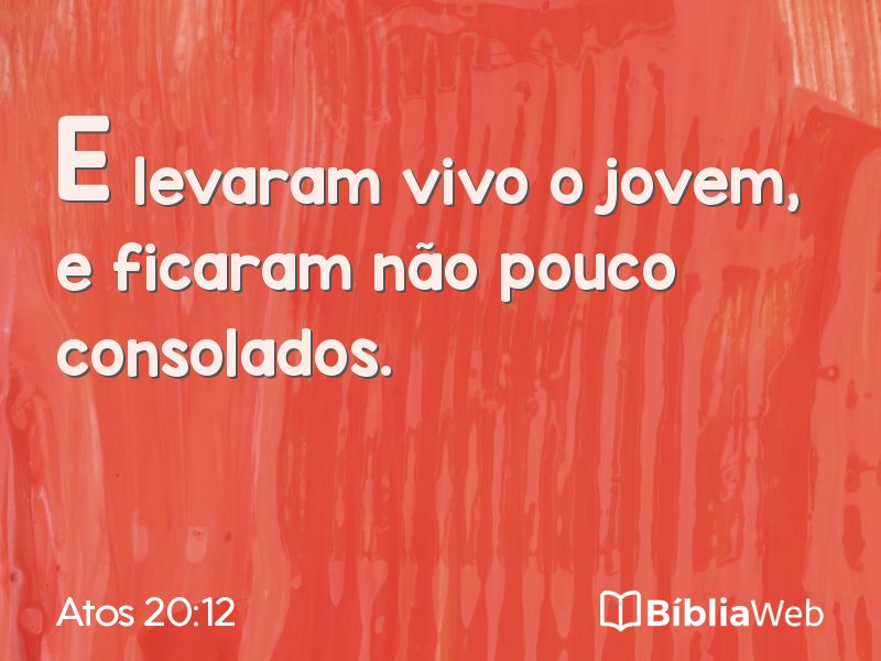 Atos 20:12 em imagem para compartilhar