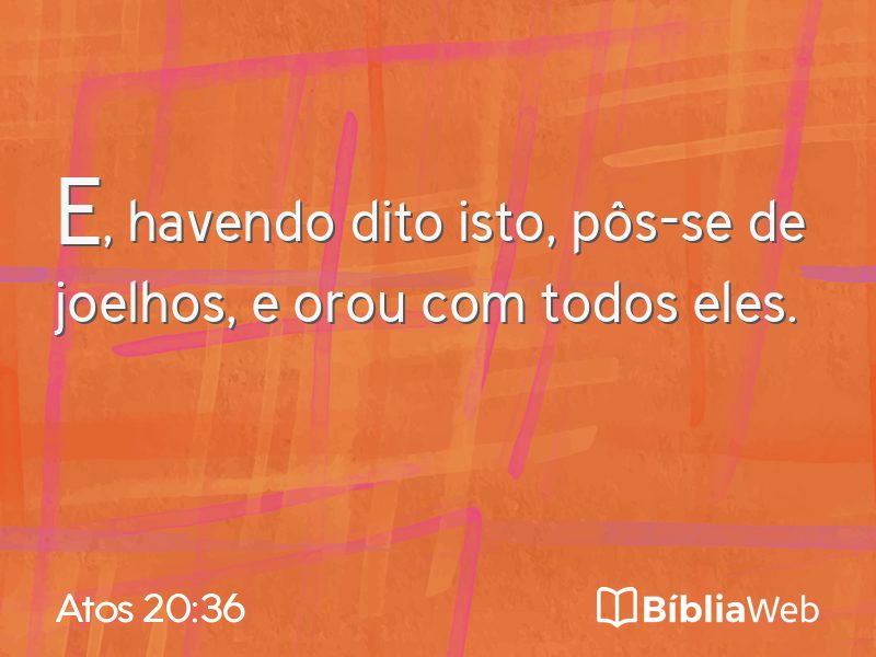 Atos 20:36 em imagem para compartilhar