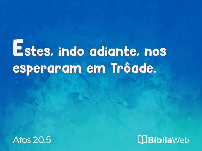 Atos 20:5 em imagem para compartilhar