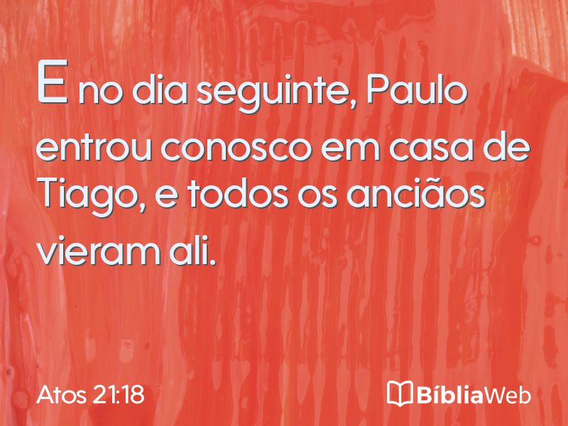Atos 21:18 em imagem para compartilhar