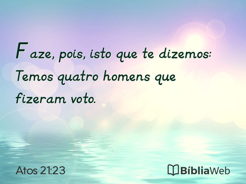 Atos 21:23 em imagem para compartilhar