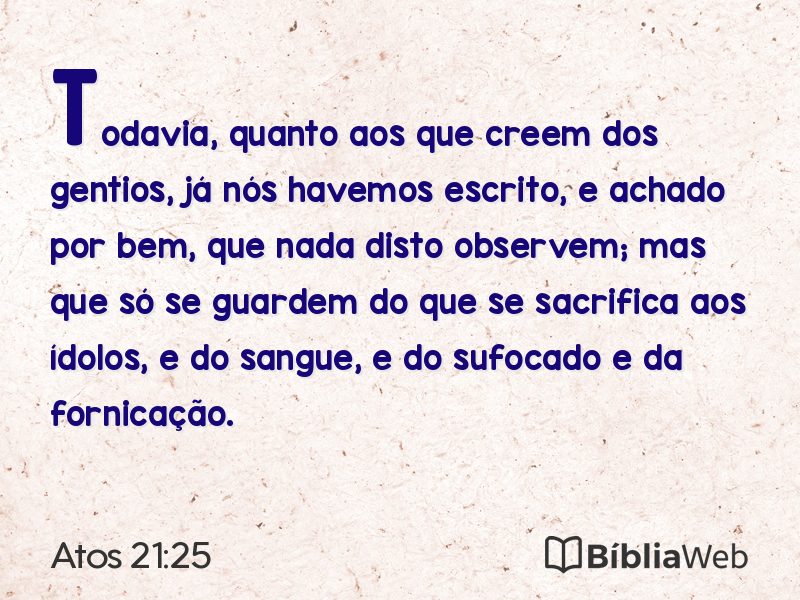 Atos 21:25 em imagem para compartilhar