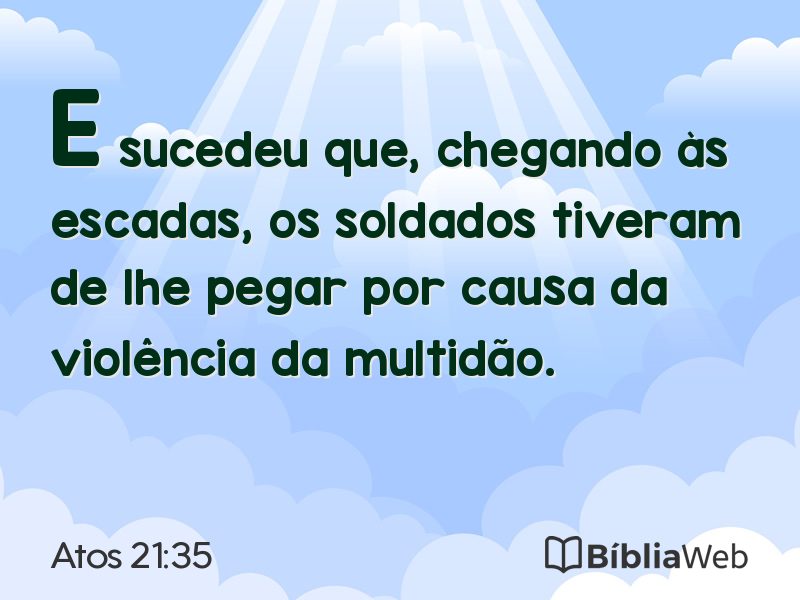 Atos 21:35 em imagem para compartilhar