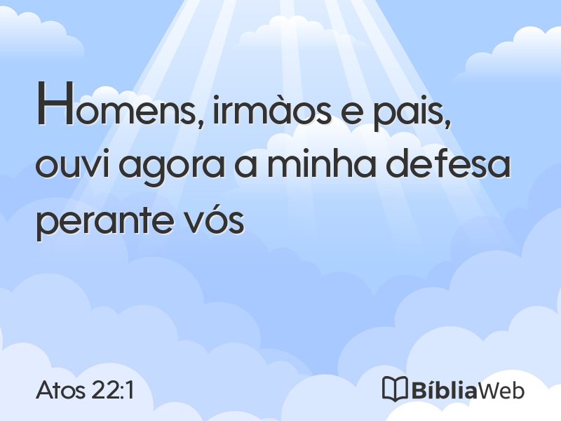 Atos 22:1 em imagem para compartilhar