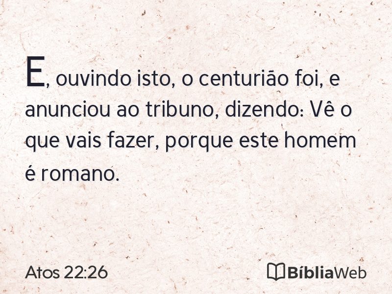 Atos 22:26 em imagem para compartilhar