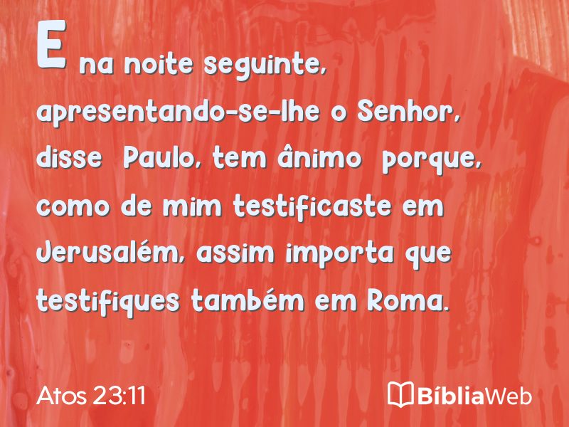 Atos 23:11 em imagem para compartilhar