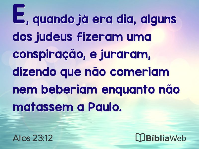 Atos 23:12 em imagem para compartilhar