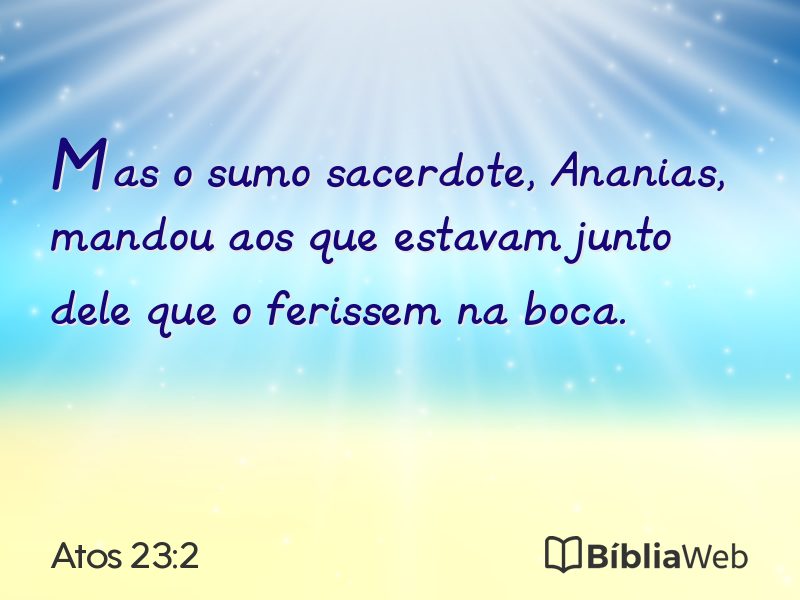 Atos 23:2 em imagem para compartilhar