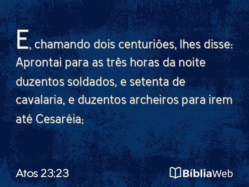 Atos 23:23 em imagem para compartilhar