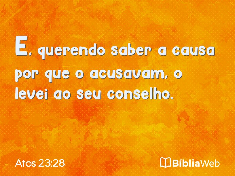 Atos 23:28 em imagem para compartilhar