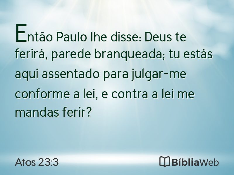 Atos 23:3 em imagem para compartilhar