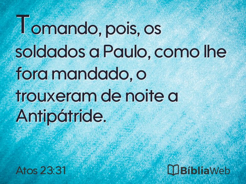 Atos 23:31 em imagem para compartilhar