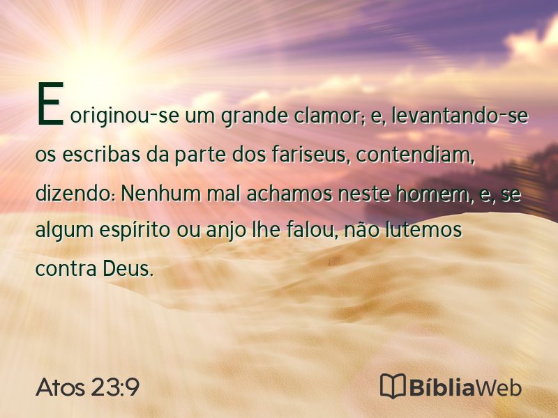 Atos 23:9 em imagem para compartilhar