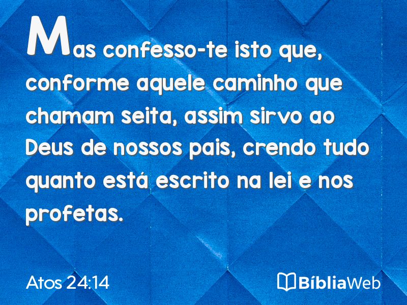 Atos 24:14 em imagem para compartilhar