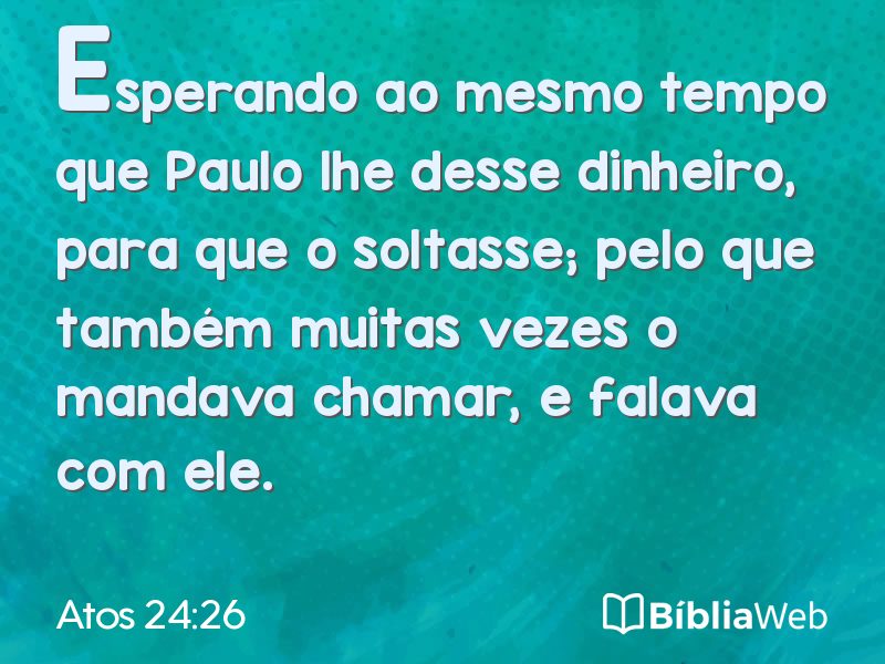 Atos 24:26 em imagem para compartilhar