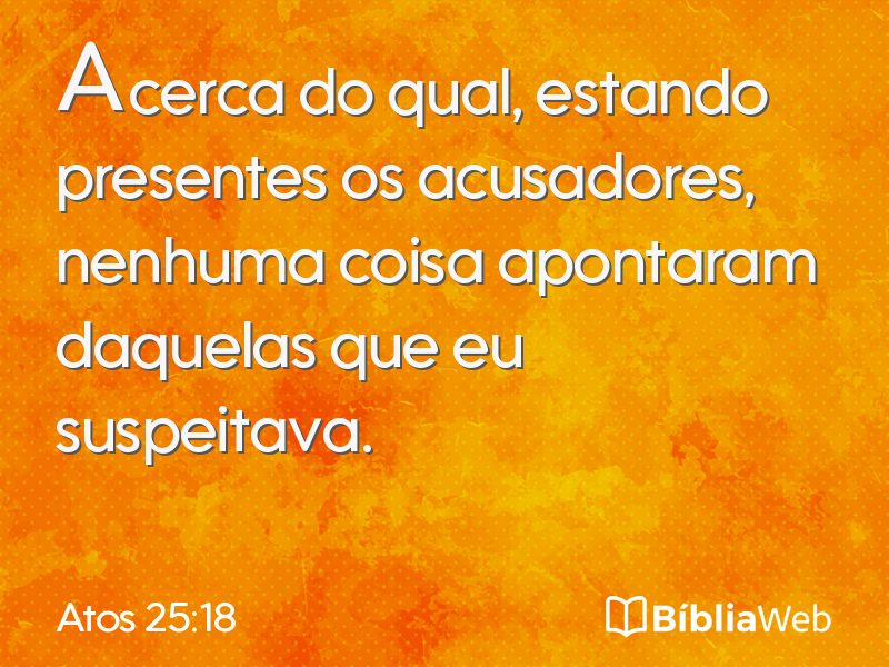 Atos 25:18 em imagem para compartilhar