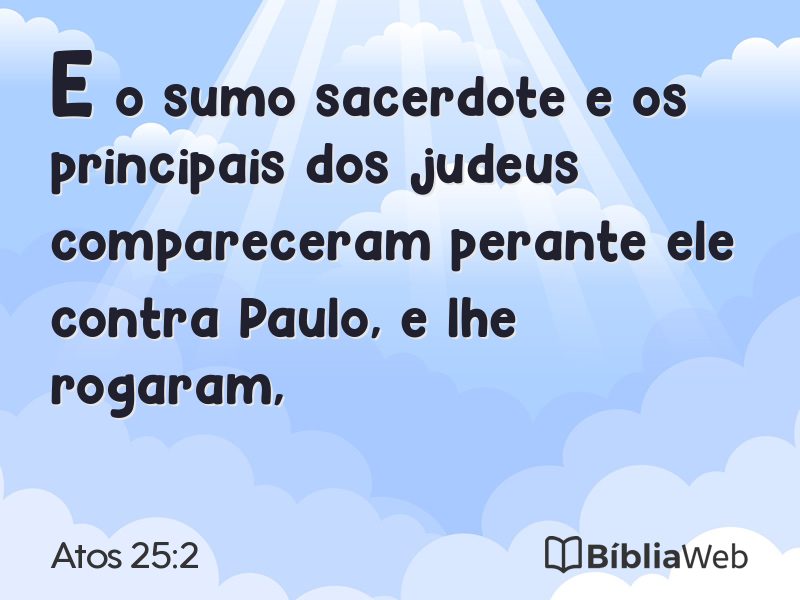 Atos 25:2 em imagem para compartilhar