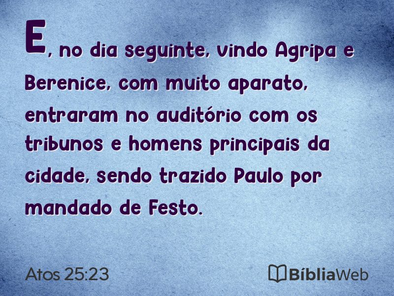 Atos 25:23 em imagem para compartilhar