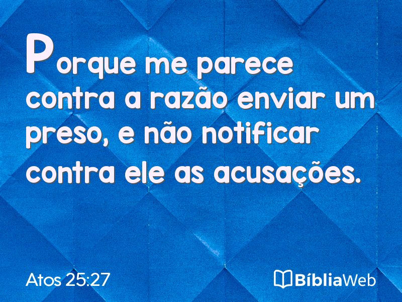 Atos 25:27 em imagem para compartilhar