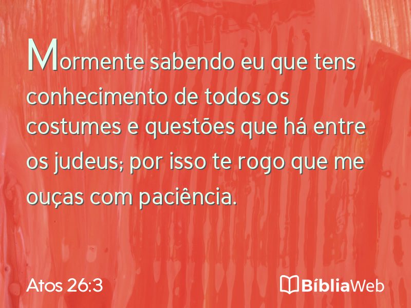 Atos 26:3 em imagem para compartilhar