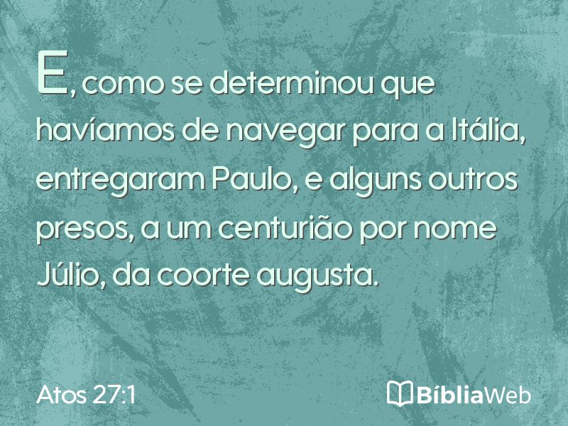 Atos 27:1 em imagem para compartilhar