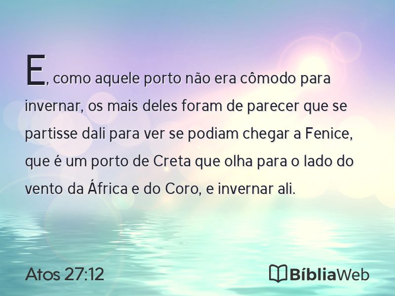 Atos 27:12 em imagem para compartilhar