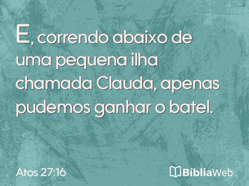 Atos 27:16 em imagem para compartilhar