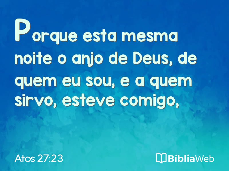 Atos 27:23 em imagem para compartilhar