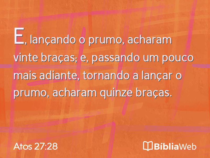 Atos 27:28 em imagem para compartilhar