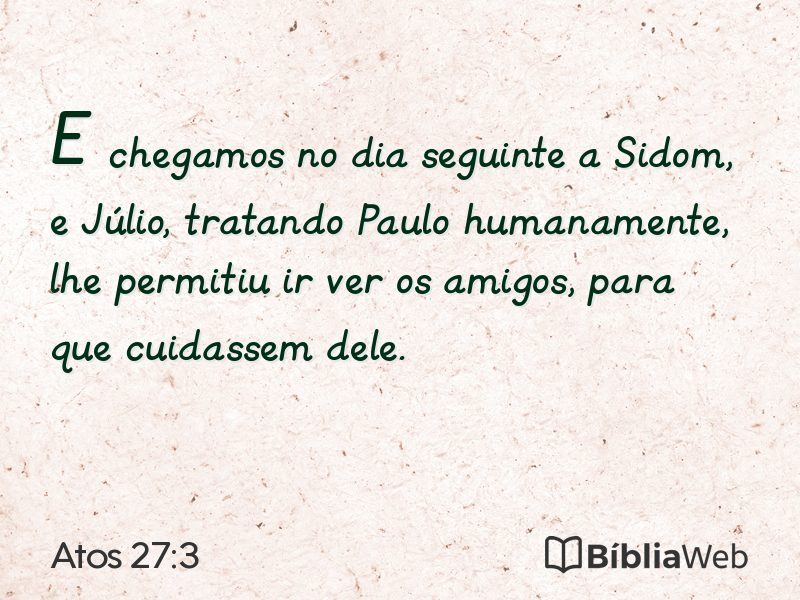 Atos 27:3 em imagem para compartilhar