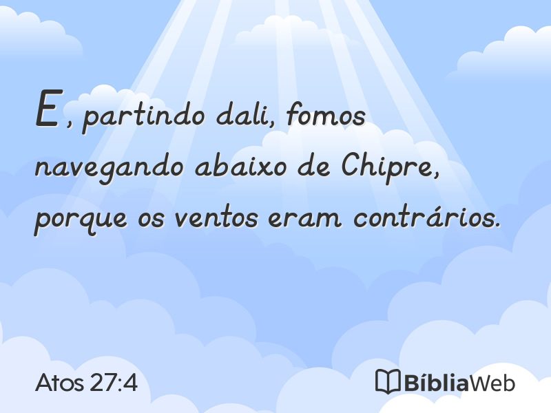 Atos 27:4 em imagem para compartilhar