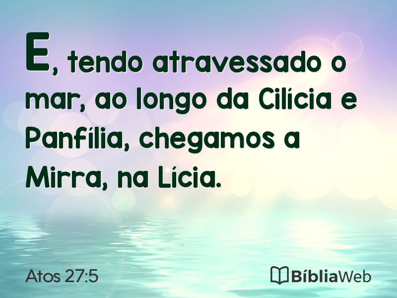 Atos 27:5 em imagem para compartilhar