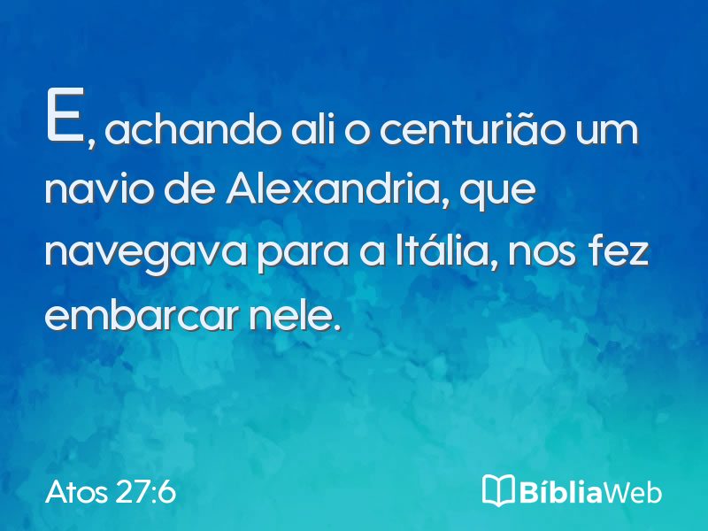 Atos 27:6 em imagem para compartilhar