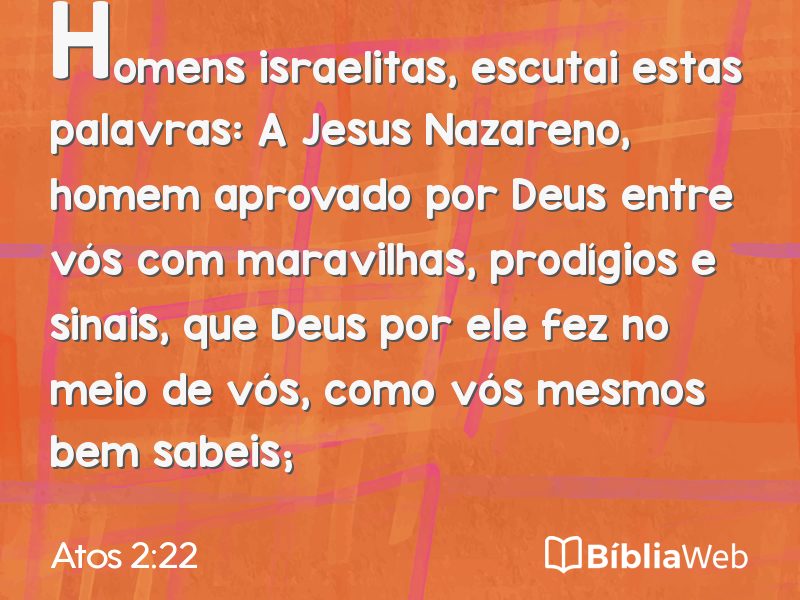 Atos 2:22 em imagem para compartilhar