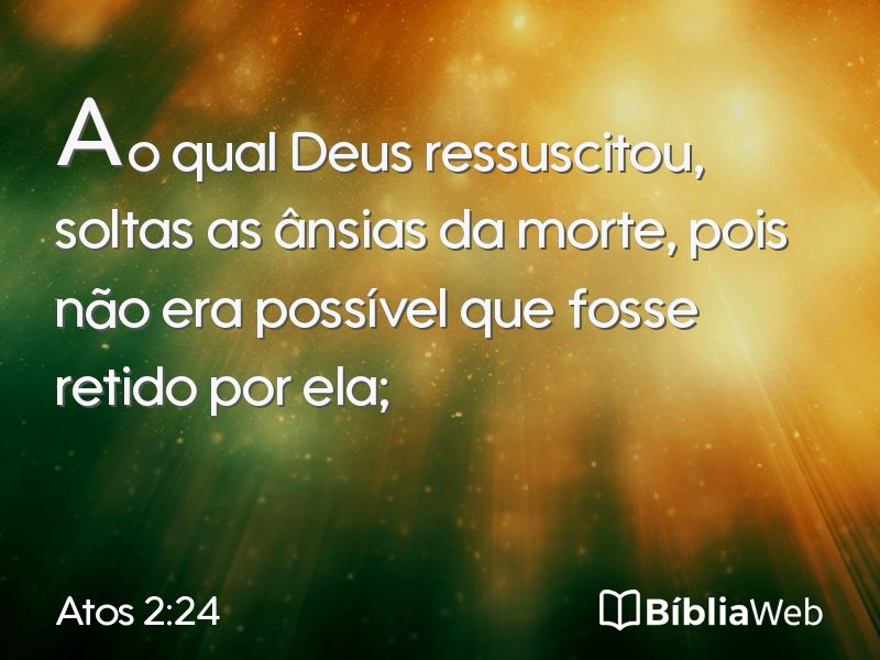 Atos 2:24 em imagem para compartilhar