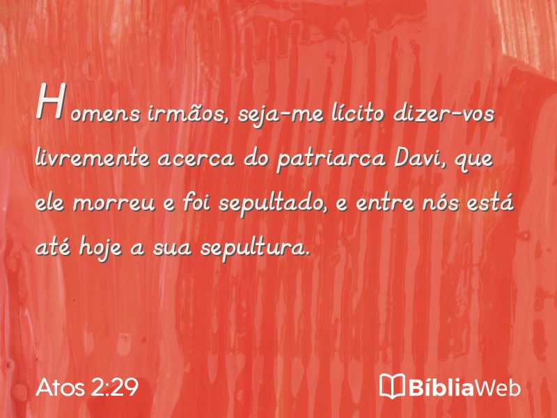 Atos 2:29 em imagem para compartilhar