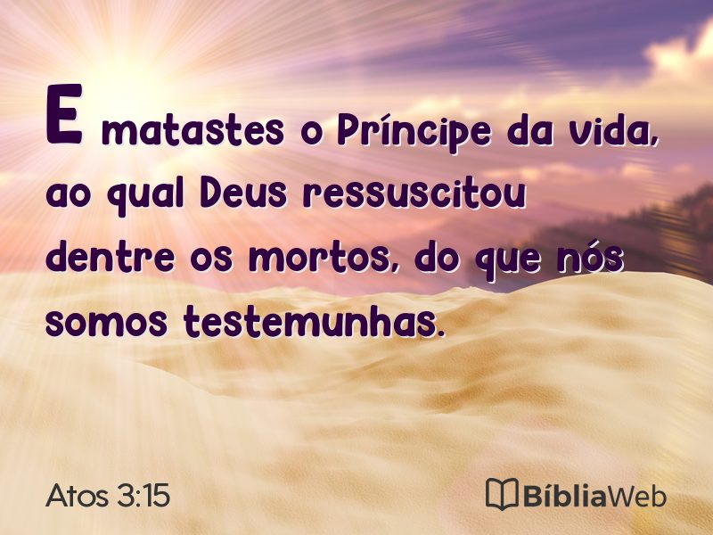 Atos 3:15 em imagem para compartilhar
