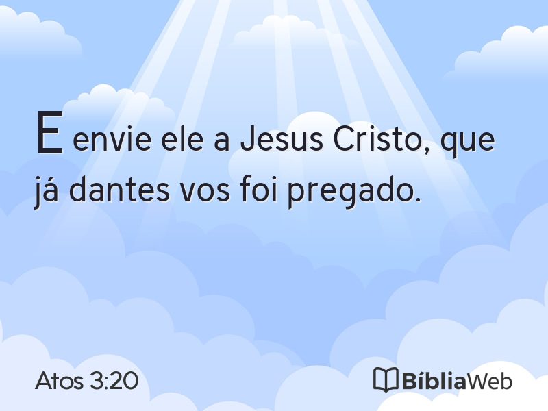 Atos 3:20 em imagem para compartilhar